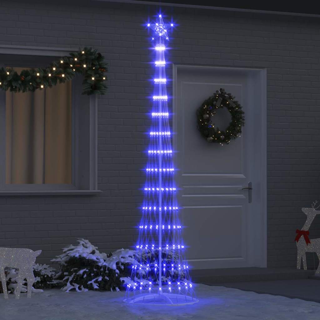 LED juletræ Blå 250 cm Metal