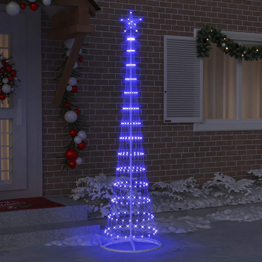 LED juletræ Blå 250 cm Metal