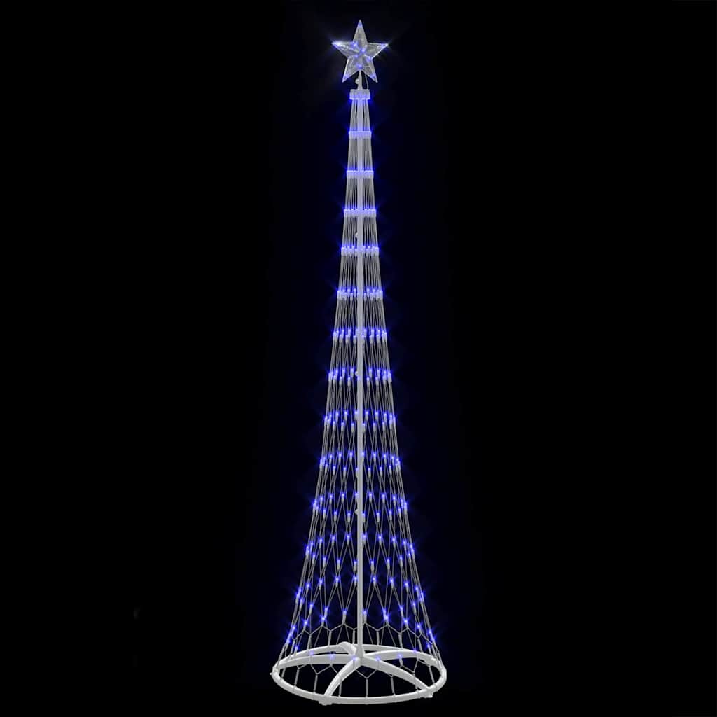 LED juletræ Blå 250 cm Metal