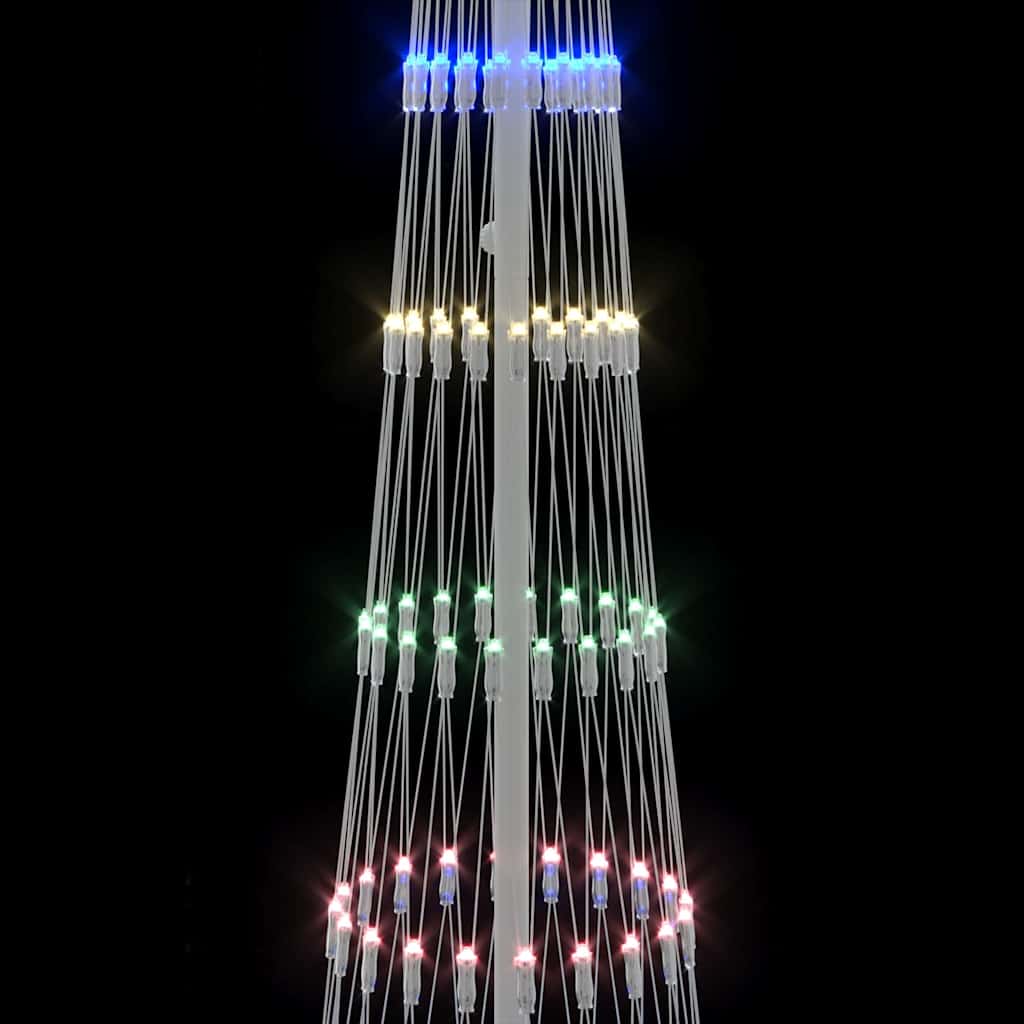 LED juletræ Flerfarvet 250 cm Metal