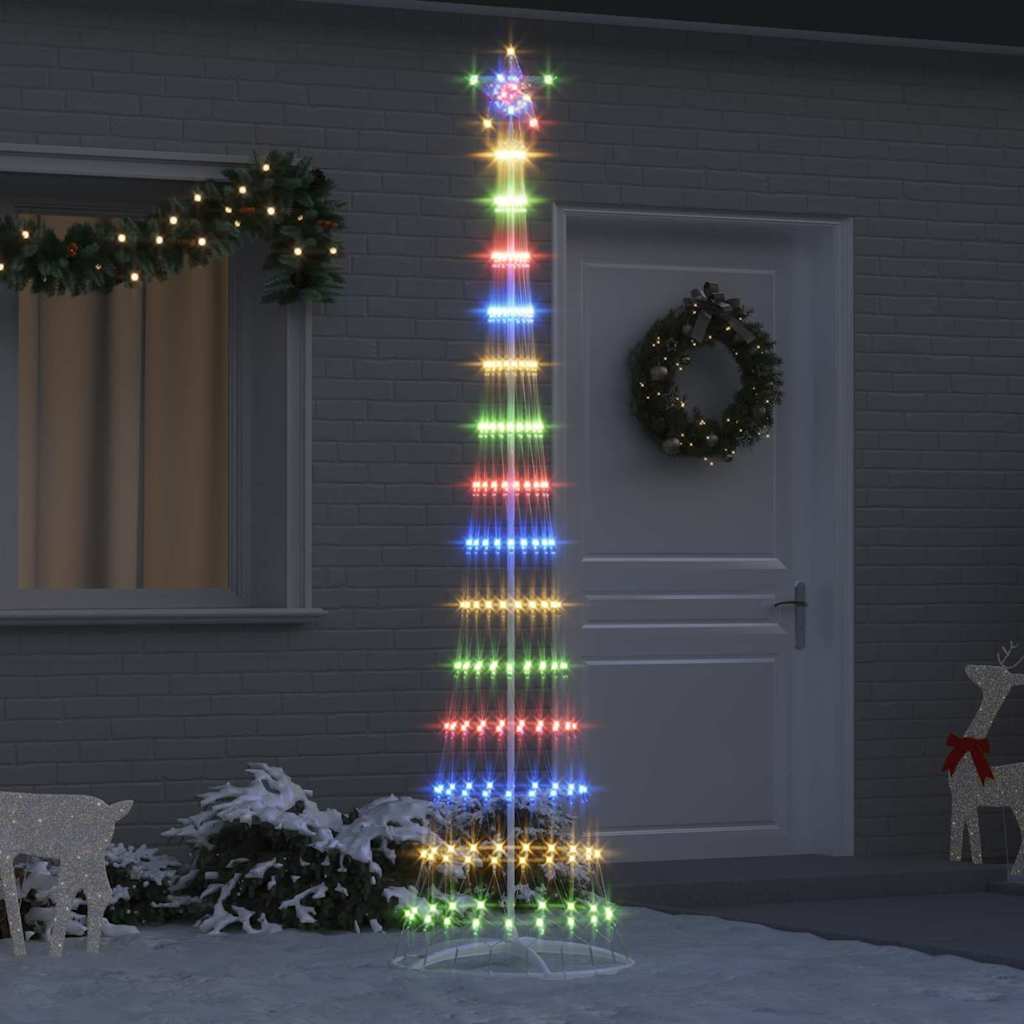 LED juletræ Flerfarvet 250 cm Metal
