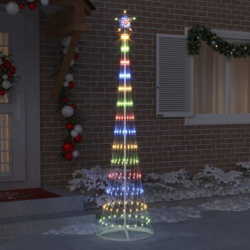 LED juletræ Flerfarvet 250 cm Metal
