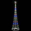 LED juletræ Flerfarvet 250 cm Metal