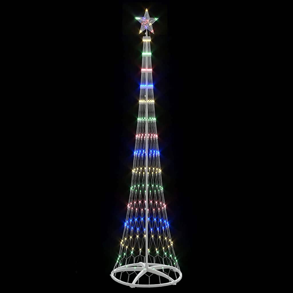 LED juletræ Flerfarvet 250 cm Metal
