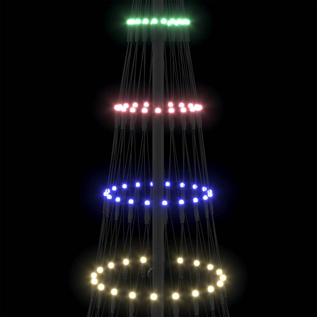 LED juletræ Flerfarvet 184,5 cm Metal