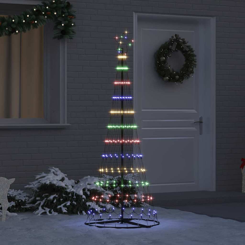 LED juletræ Flerfarvet 184,5 cm Metal