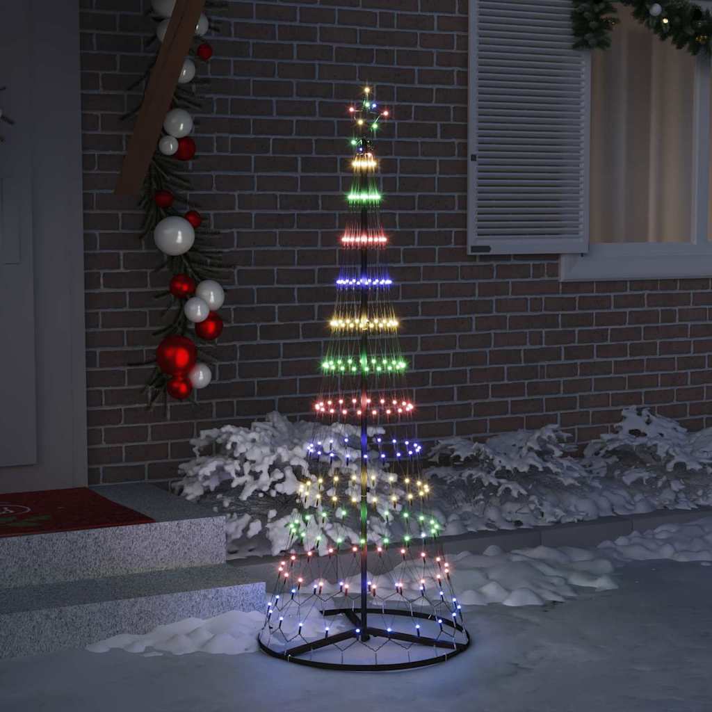 LED juletræ Flerfarvet 184,5 cm Metal