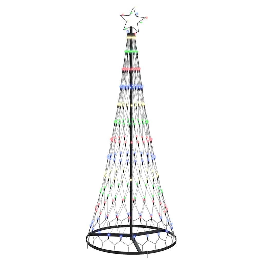 LED juletræ Flerfarvet 184,5 cm Metal
