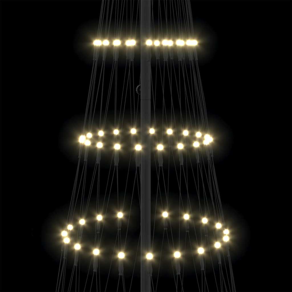 LED juletræ Varm hvid 250 cm Metal