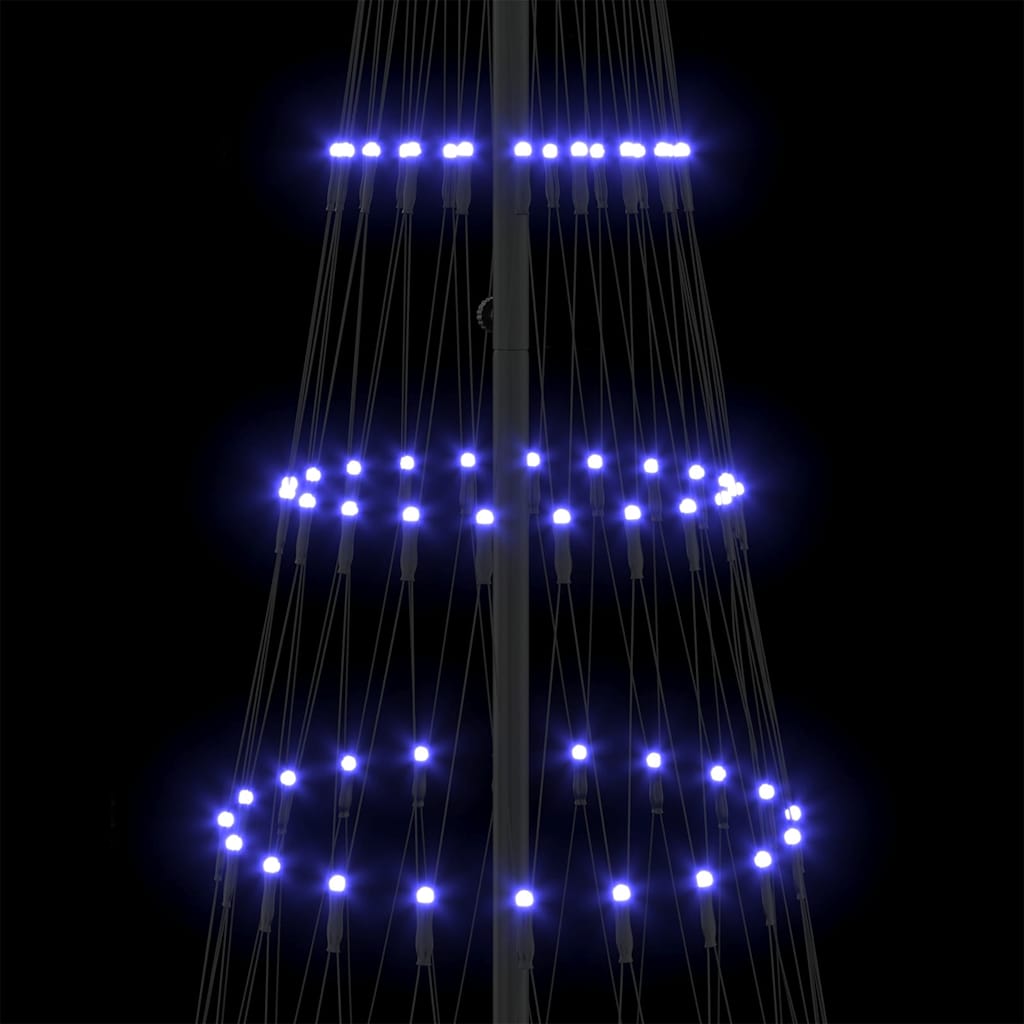LED juletræ Blå 250 cm Metal