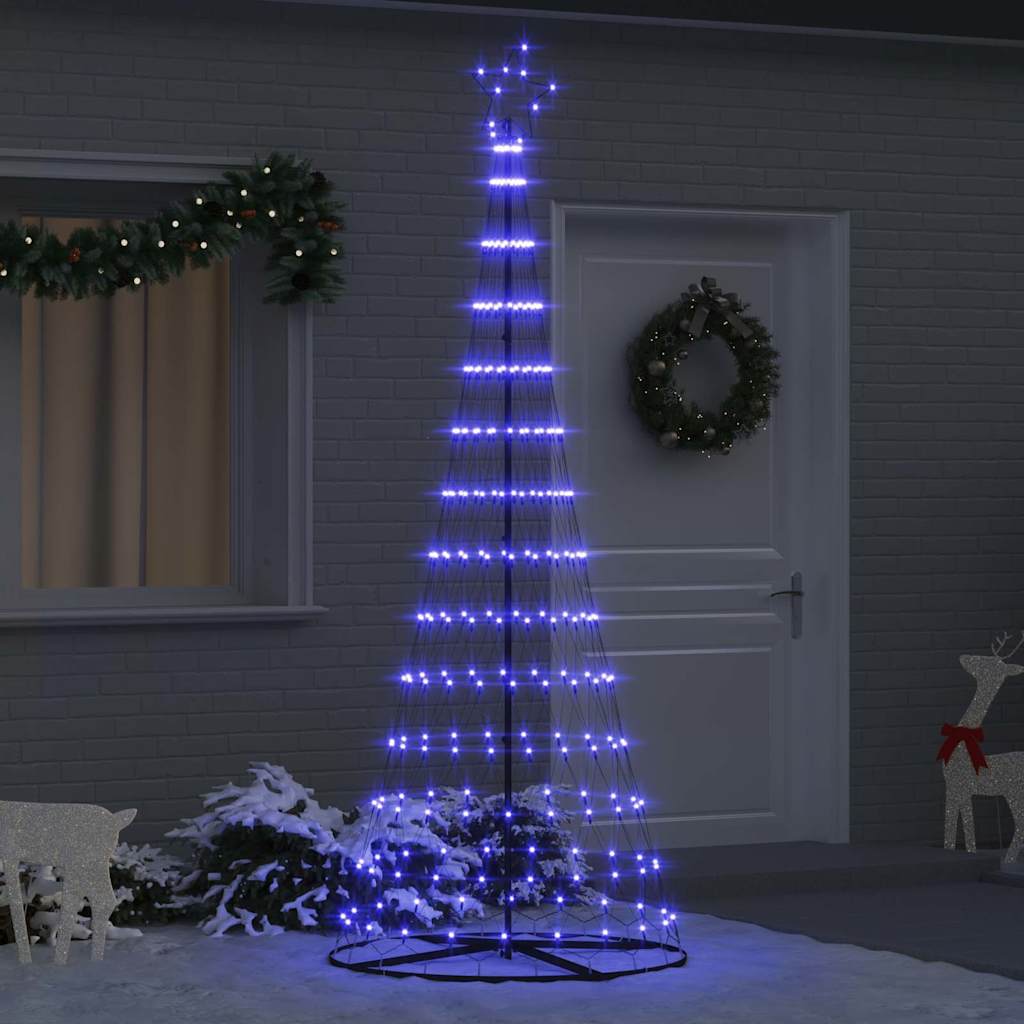 LED juletræ Blå 250 cm Metal