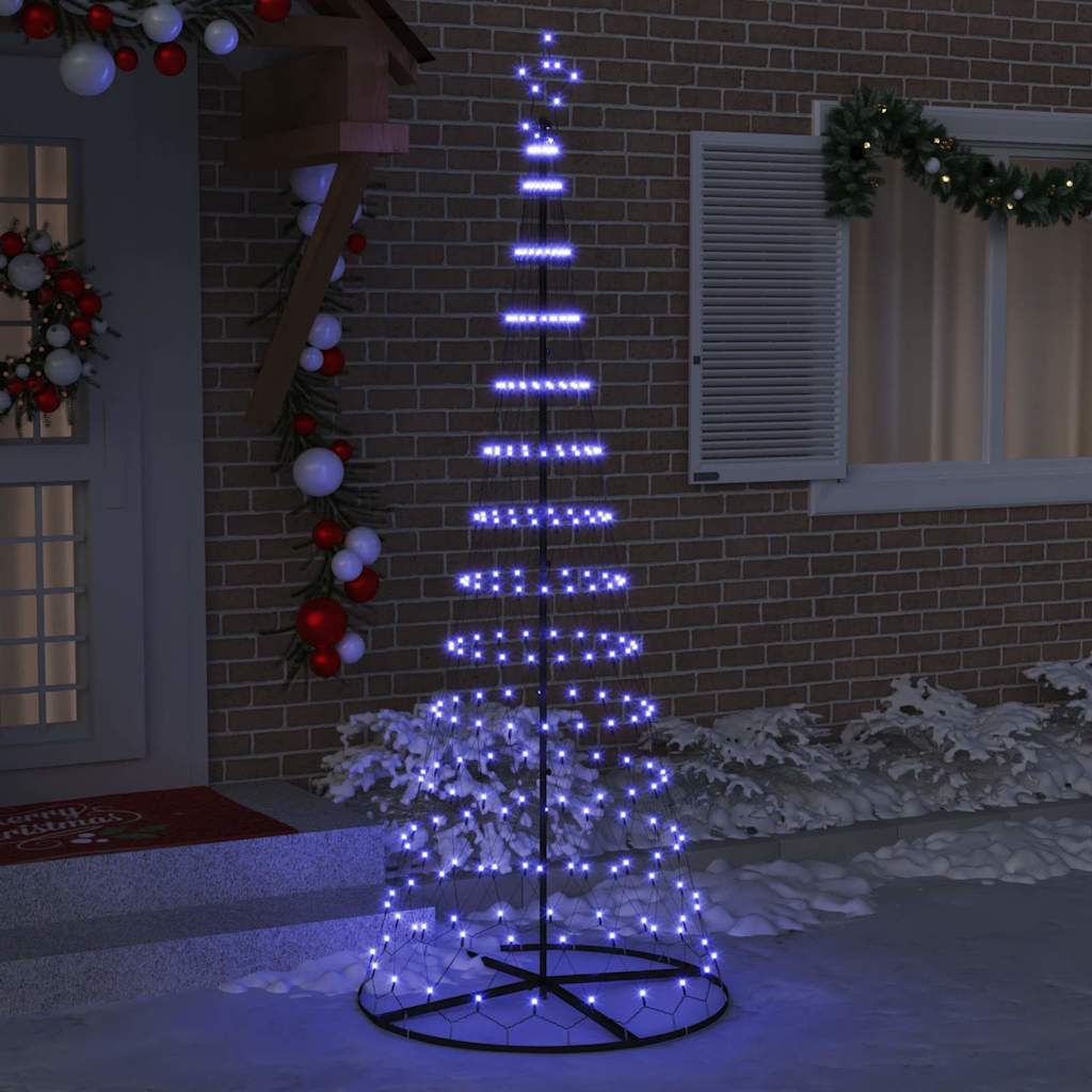 LED juletræ Blå 250 cm Metal