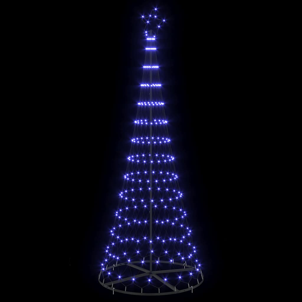 LED juletræ Blå 250 cm Metal