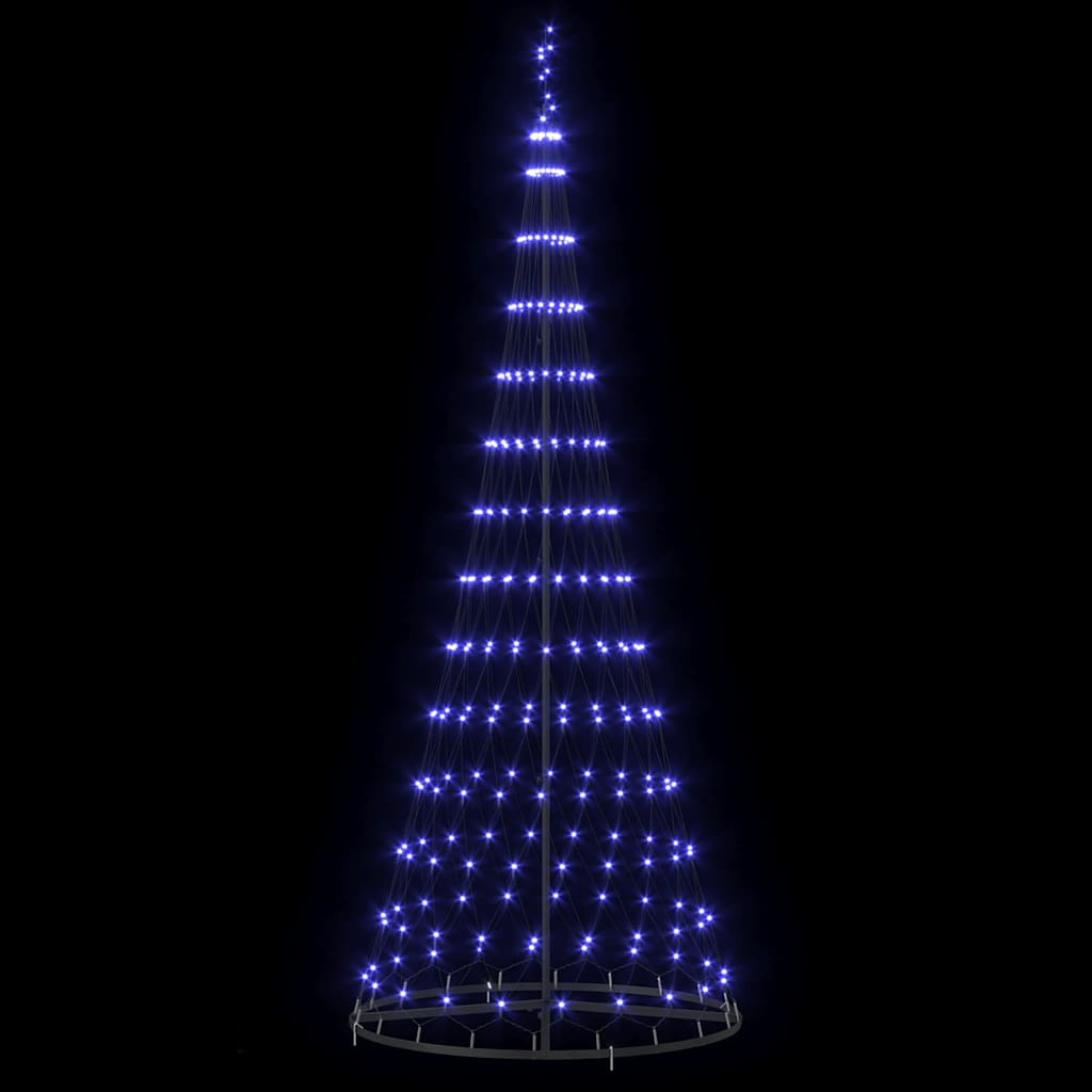 LED juletræ Blå 250 cm Metal
