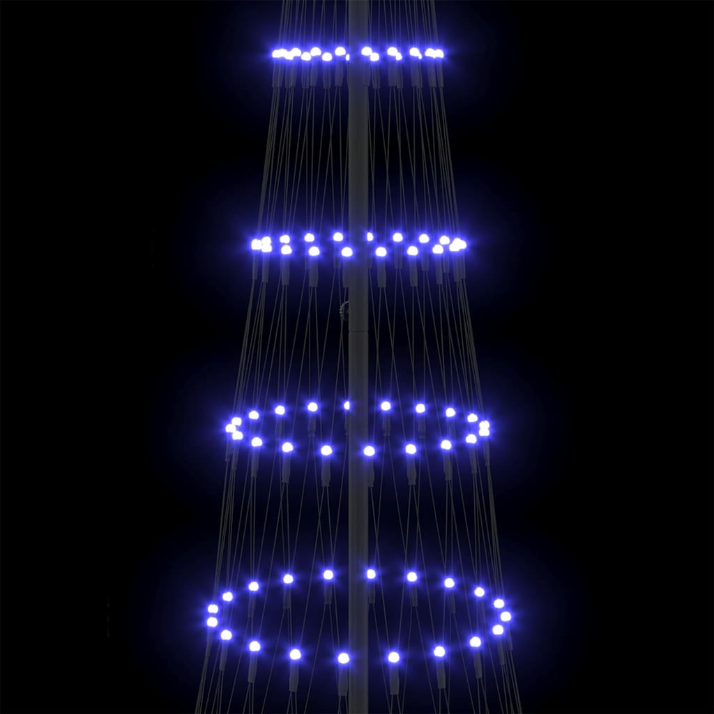 LED juletræ Blå 302,5 cm Metal
