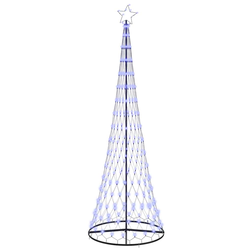 LED juletræ Blå 302,5 cm Metal