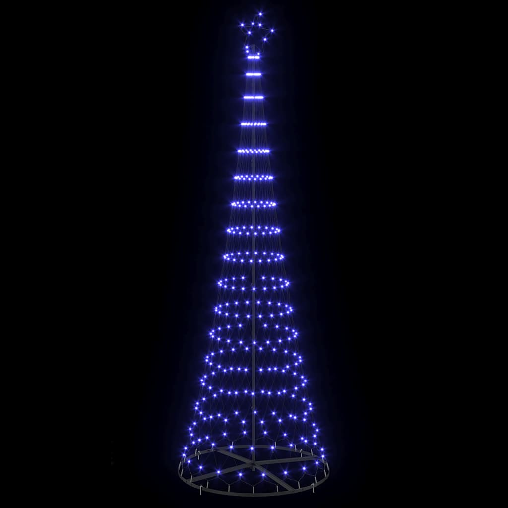 LED juletræ Blå 302,5 cm Metal