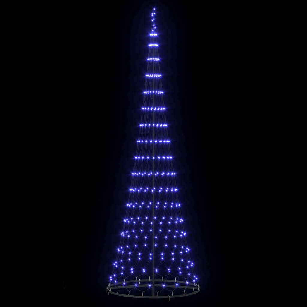 LED juletræ Blå 302,5 cm Metal