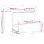 Sengeborde 2 stk. Voks brun 40 x 30.5 x 35.5 cm Fyrretræ