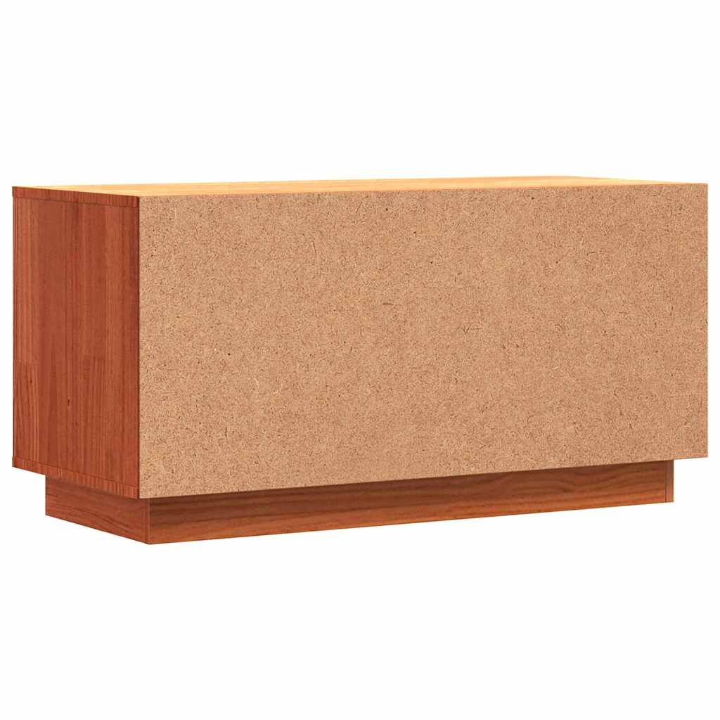 TV-skab Voks brun 80 x 35 x 40,5 cm Massiv fyrretræ