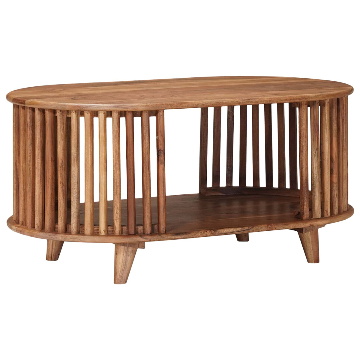 Håndlavet Cafebord Teak brun 85 x 50 x 40 cm Massivt Akacietræ