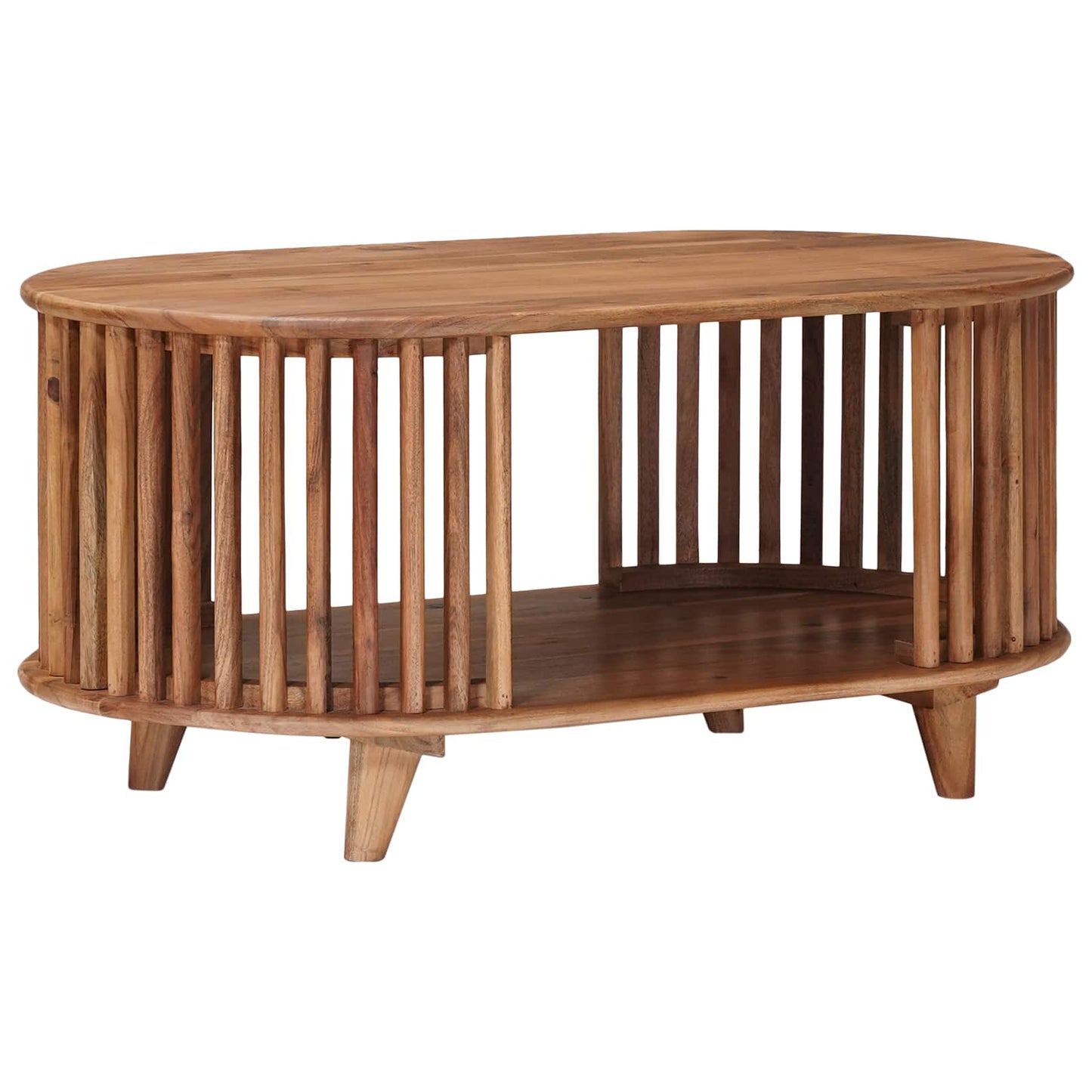 Håndlavet Cafebord Teak brun 85 x 50 x 40 cm Massivt Akacietræ
