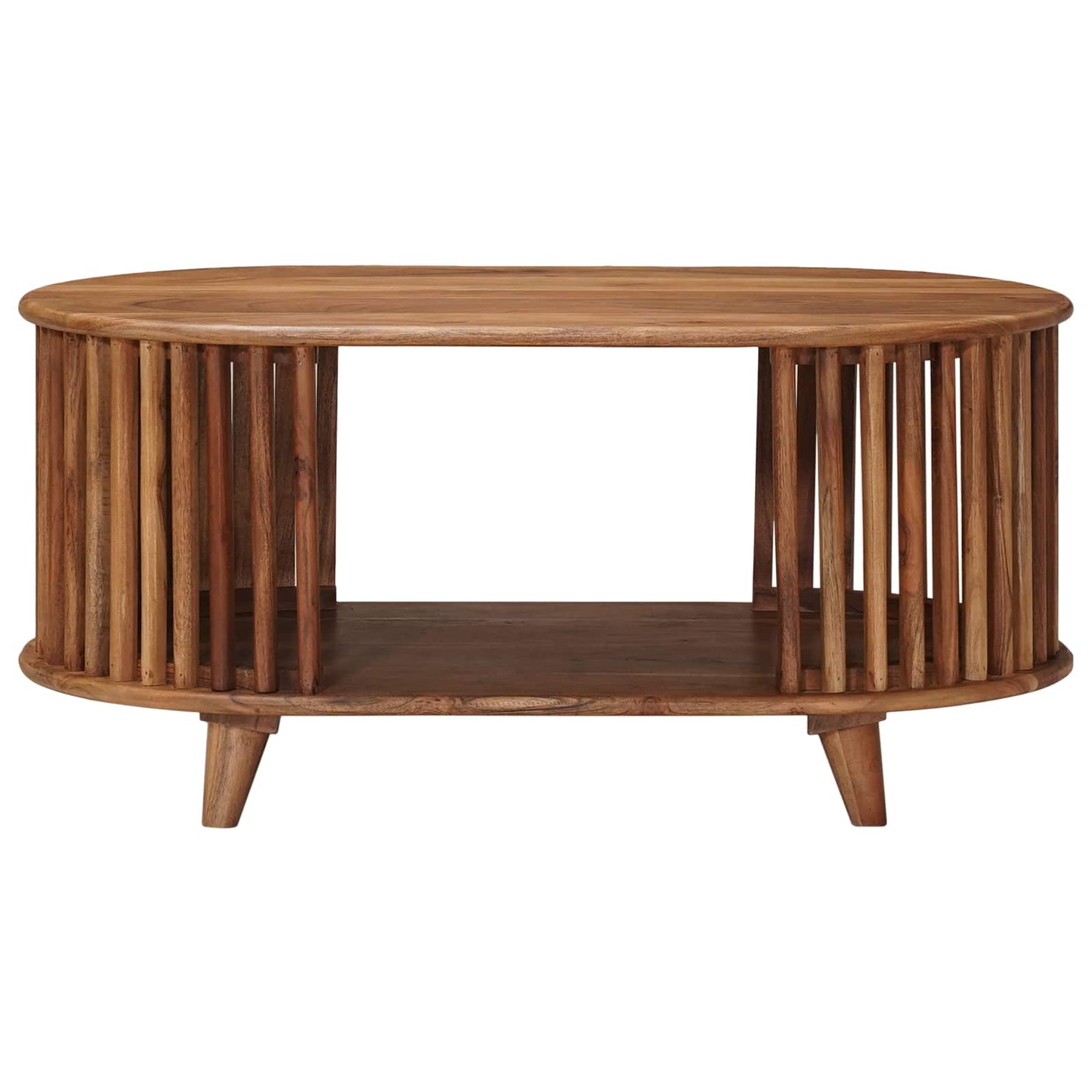 Håndlavet Cafebord Teak brun 85 x 50 x 40 cm Massivt Akacietræ