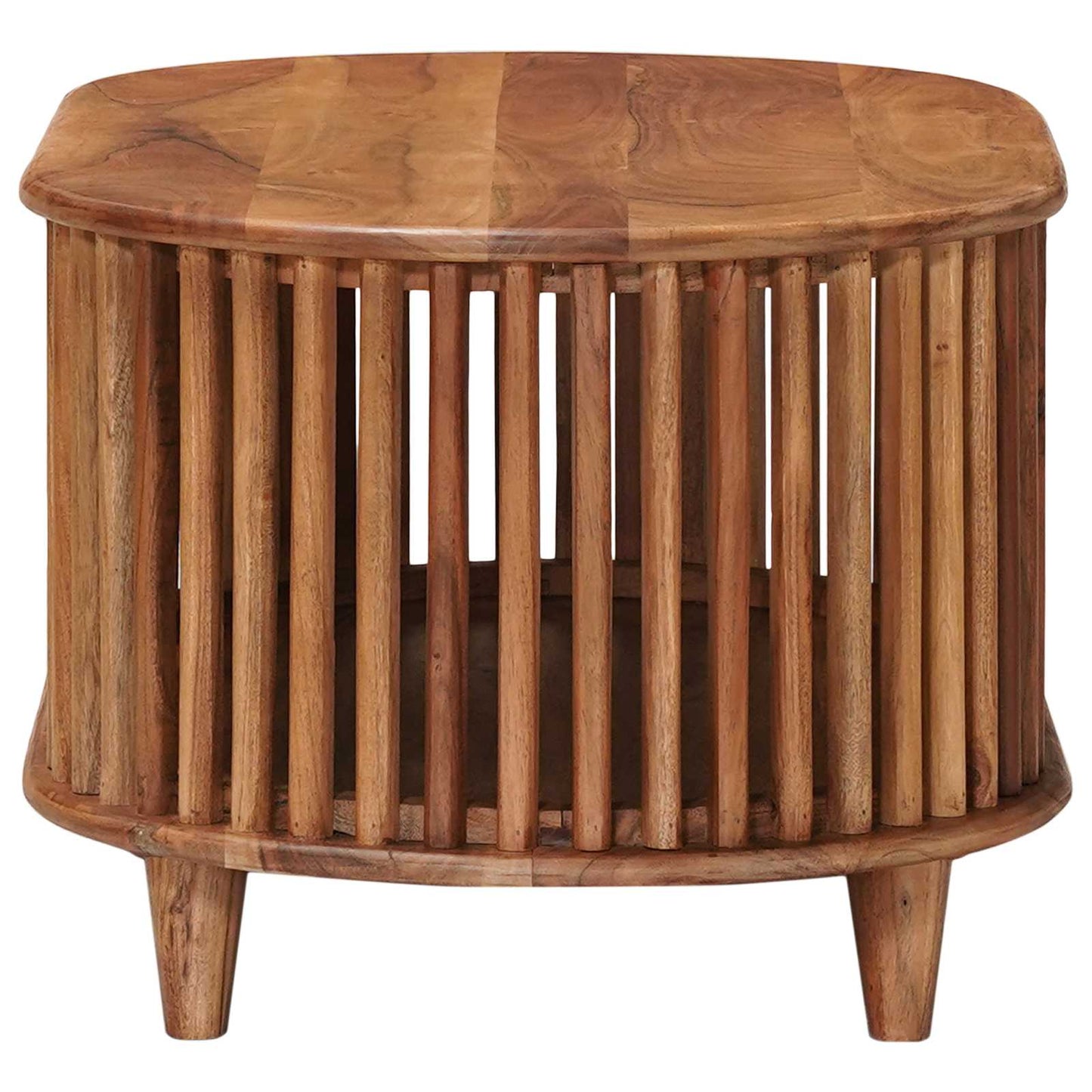 Håndlavet Cafebord Teak brun 85 x 50 x 40 cm Massivt Akacietræ
