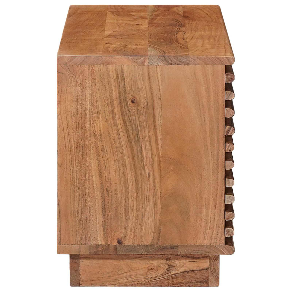 TV-skab med opbevaring med dør Naturfarvet 90 x 30 x 40 cm