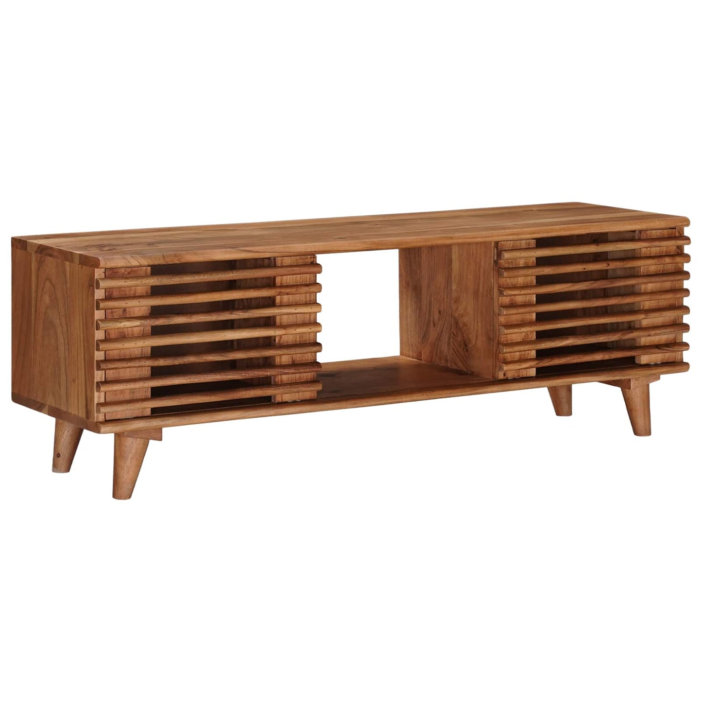 TV-skab med opbevaring med dør Naturfarvet 105 x 30 x 35 cm