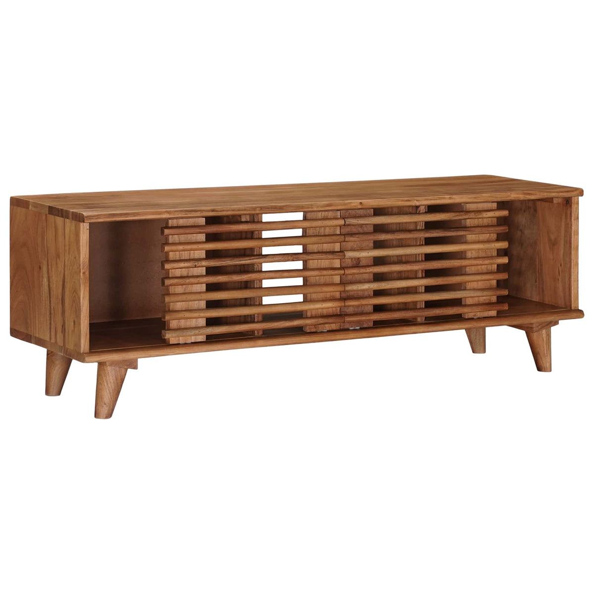 TV-skab med opbevaring med dør Naturfarvet 105 x 30 x 35 cm