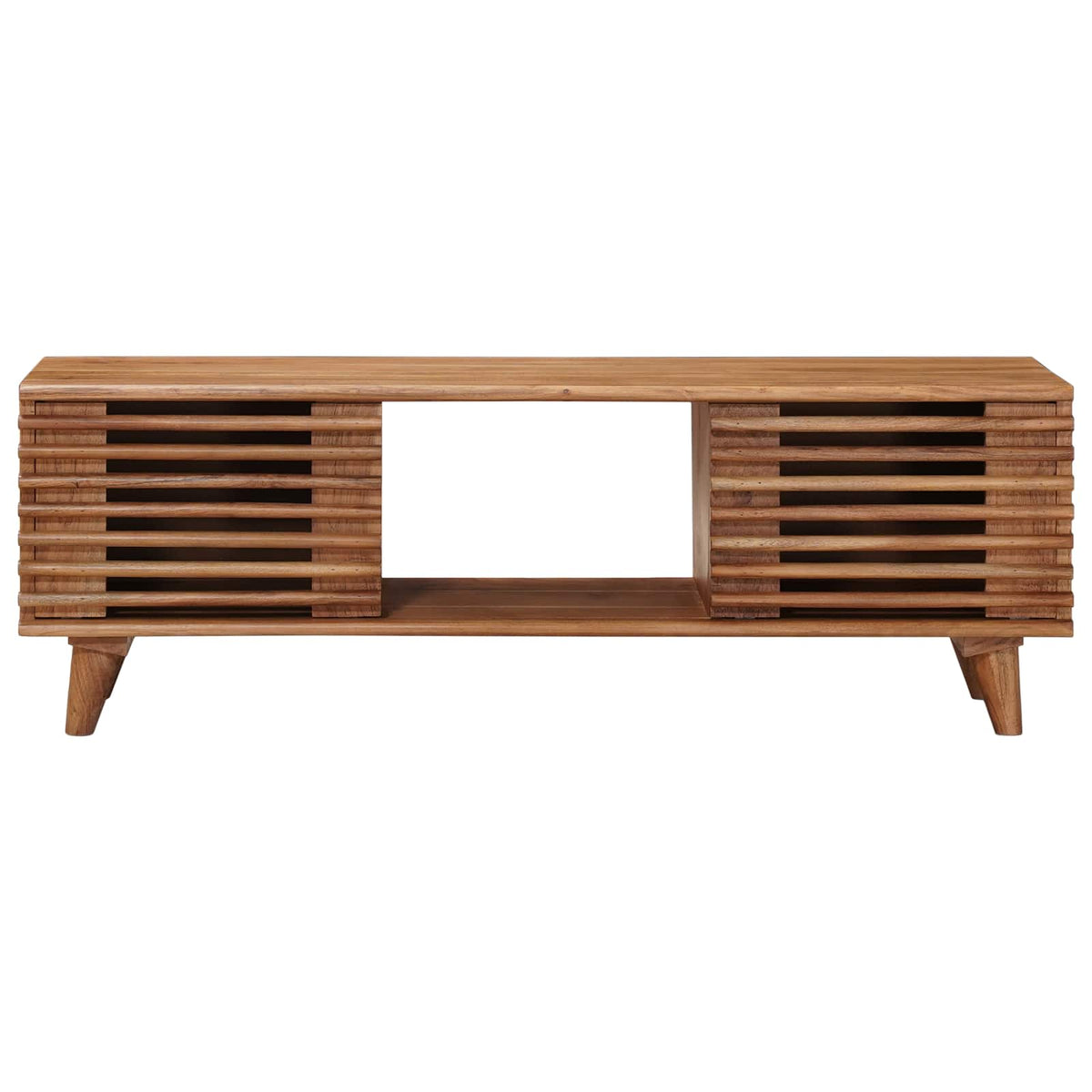 TV-skab med opbevaring med dør Naturfarvet 105 x 30 x 35 cm