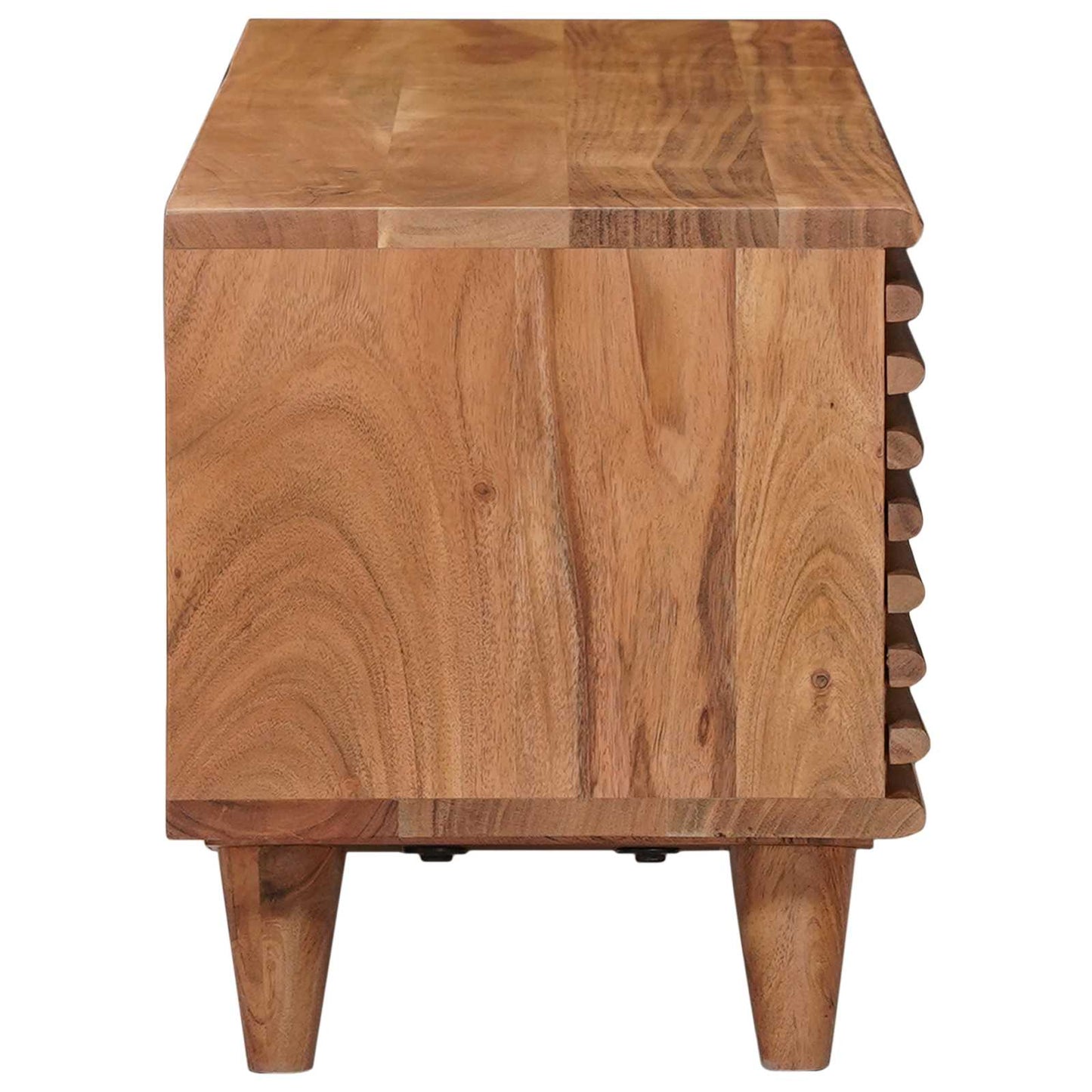 TV-skab med opbevaring med dør Naturfarvet 105 x 30 x 35 cm