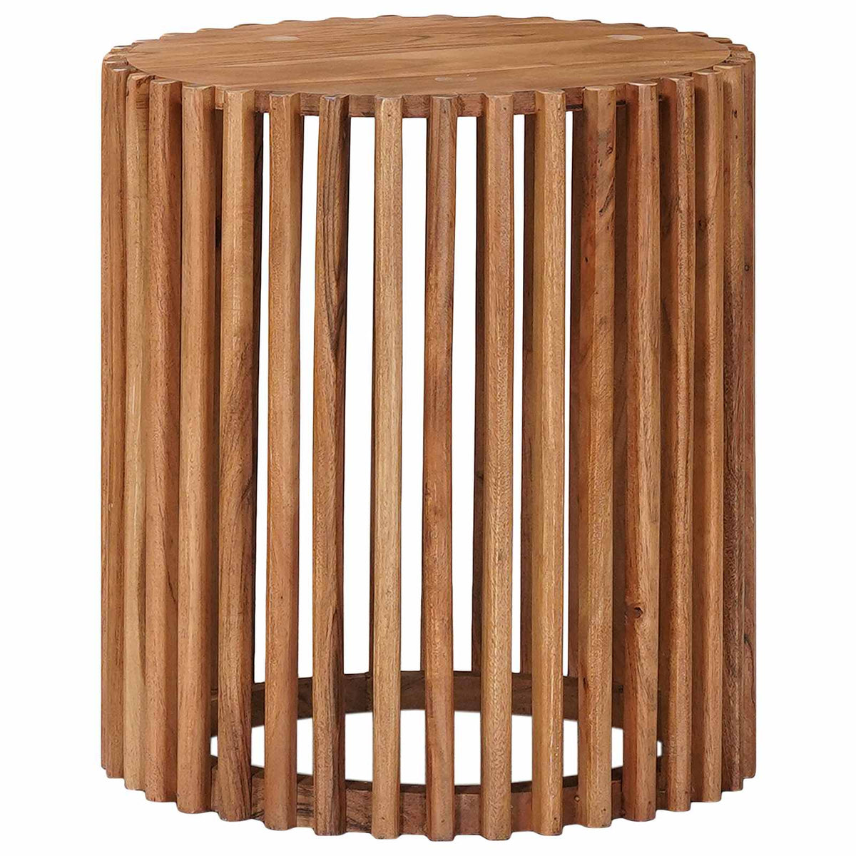 Håndlavet sidebord sæt 2 stk. Teakbrun 40 x 40 x 45 cm
