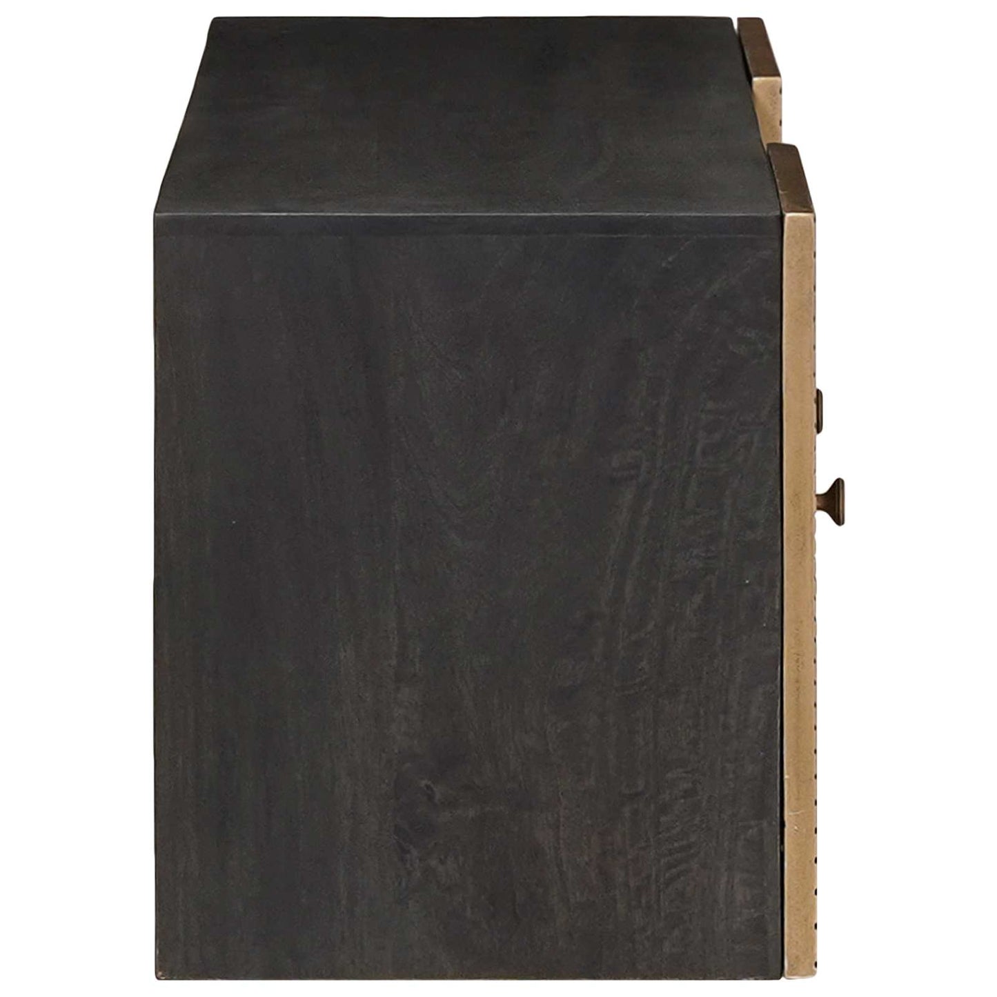 TV-skab med hylde med opbevaring Messing 105 x 30 x 35 cm