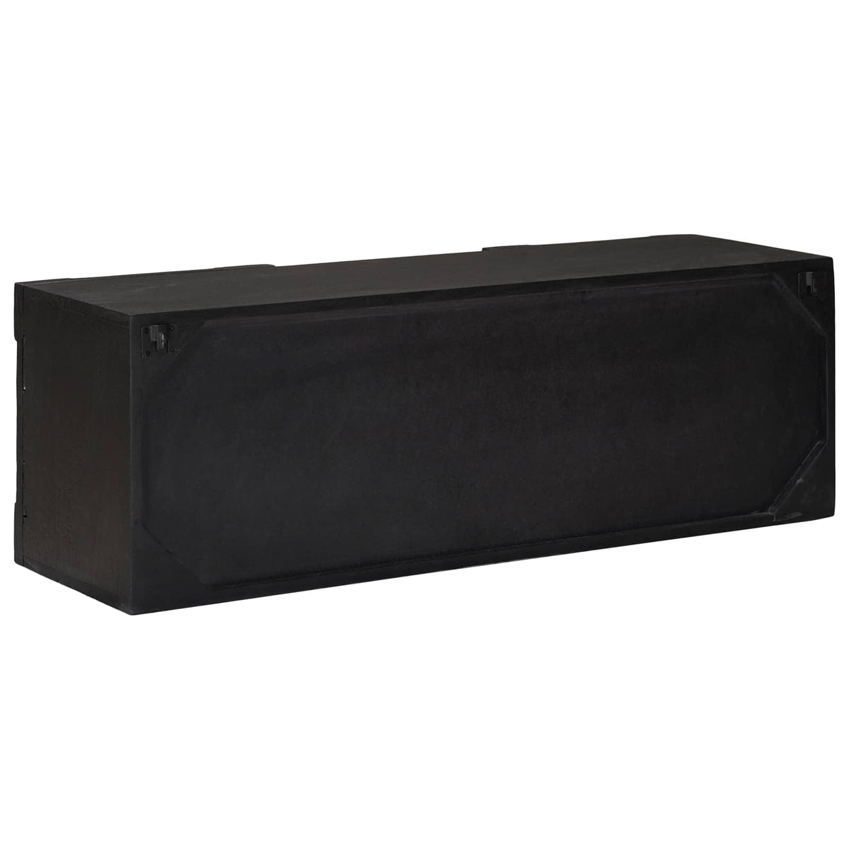 TV-skab Sort 105 x 30 x 35 cm Massivt Mango Træ og Ingeniørtræ