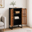 Highboard 53 x 30 x 95 cm Massivt Mango Træ og Ingeniørtræ