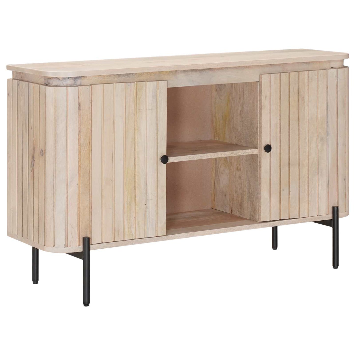 Sideboard 105 x 30 x 65 cm Massivt Mango Træ og Ingeniørtræ