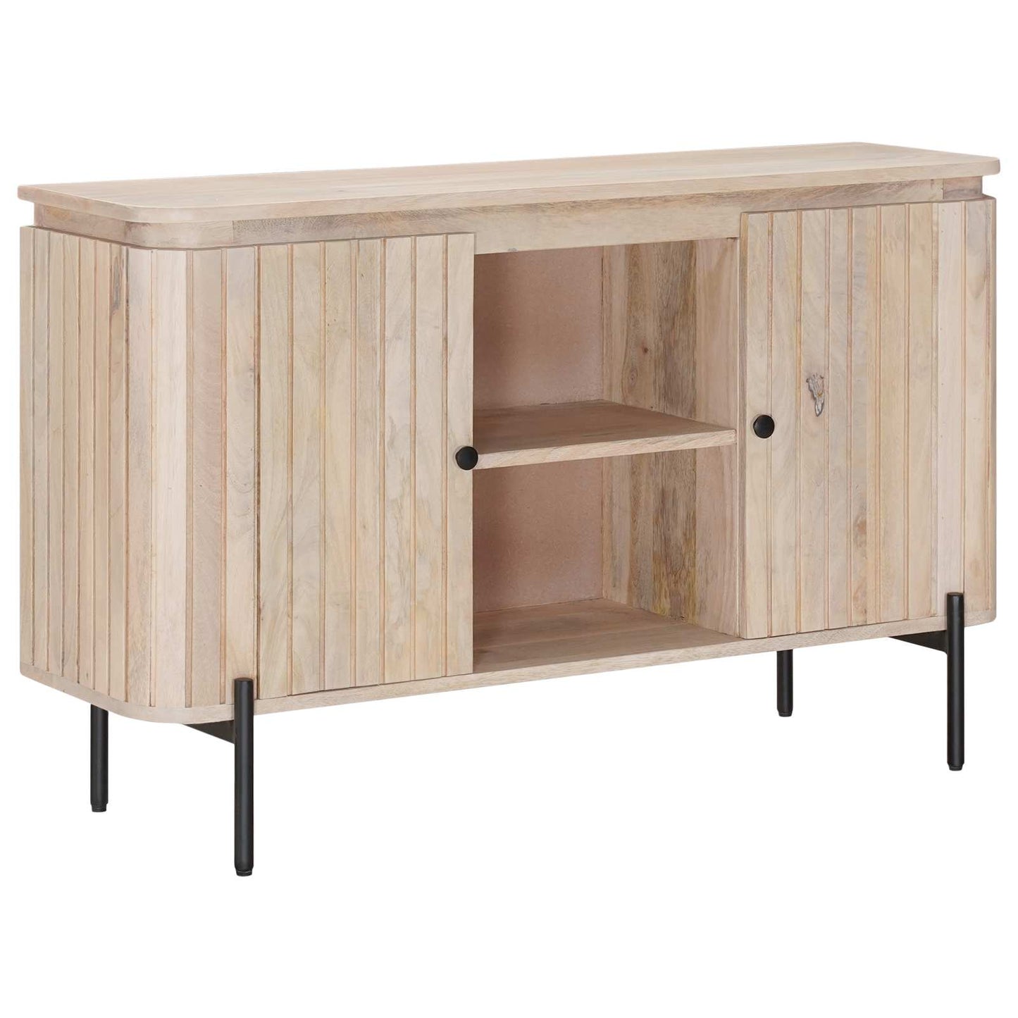 Sideboard 105 x 30 x 65 cm Massivt Mango Træ og Ingeniørtræ