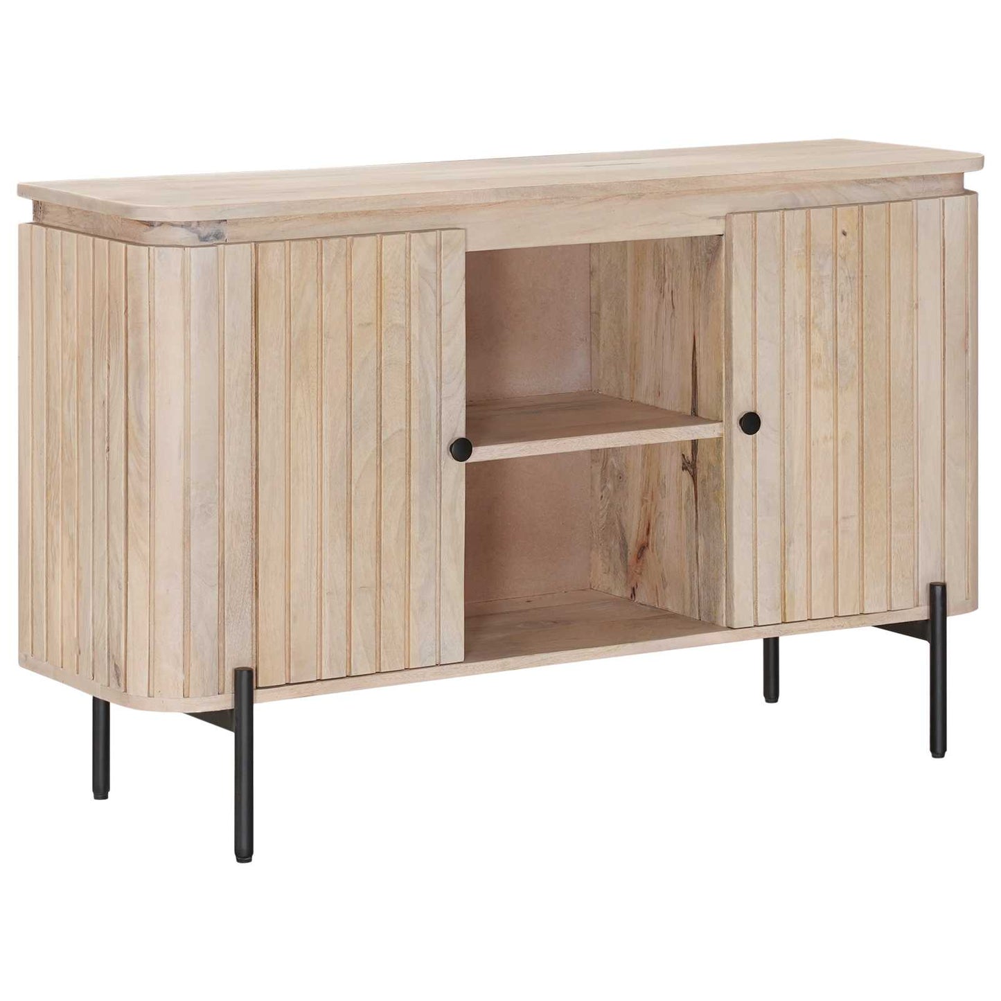 Sideboard 105 x 30 x 65 cm Massivt Mango Træ og Ingeniørtræ