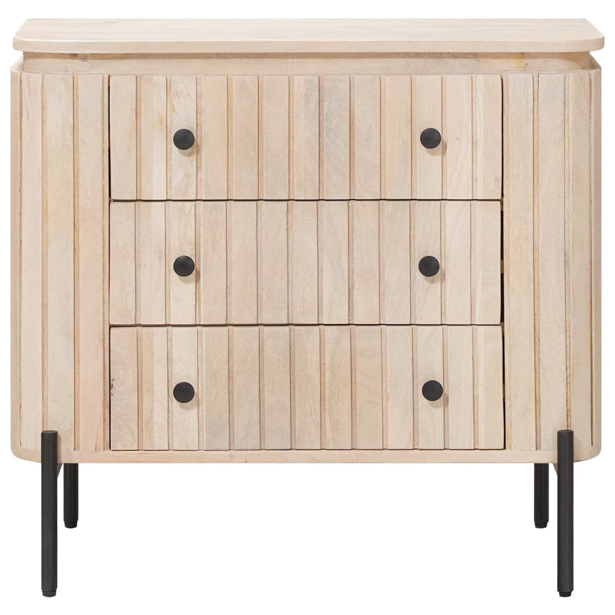Skuffeskab 70 x 30 x 65 cm Massivt Mango Træ og Ingeniørtræ