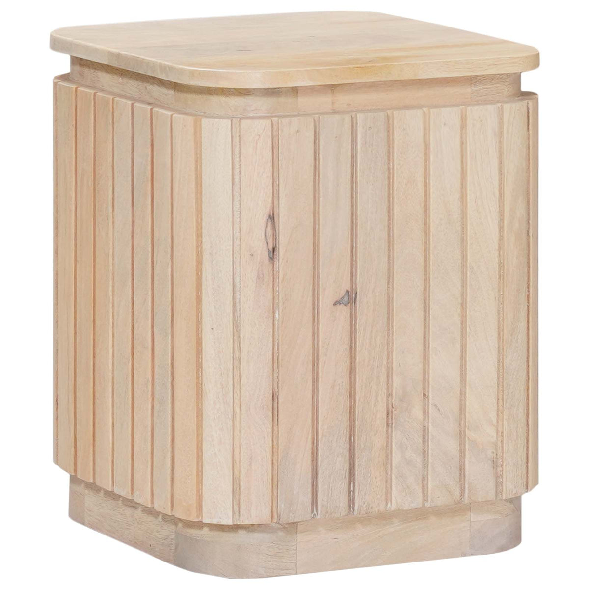 Håndlavet sidebord sæt 2 stk. Hvid 45 x 45 x 45 cm