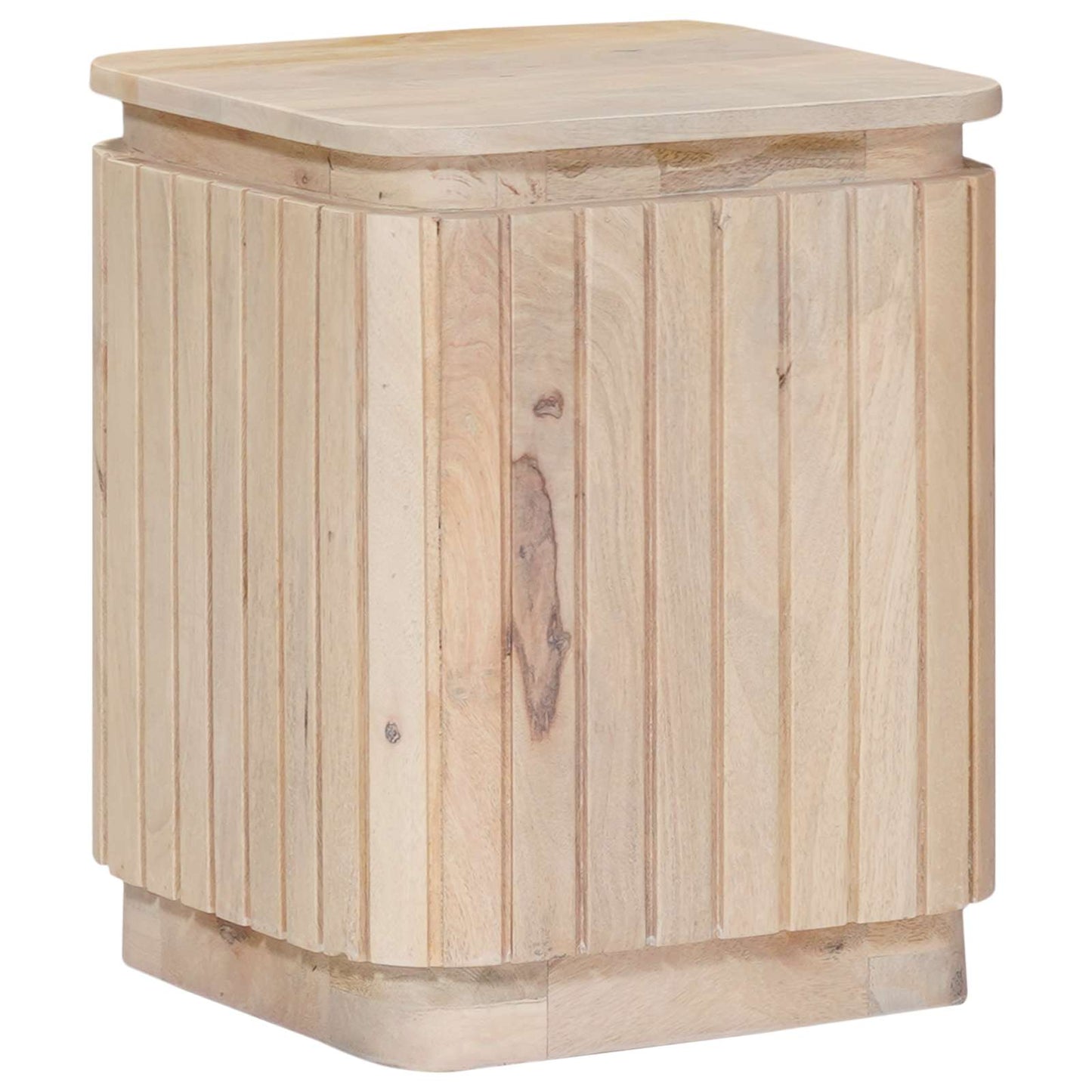 Håndlavet sidebord sæt 2 stk. Hvid 45 x 45 x 45 cm