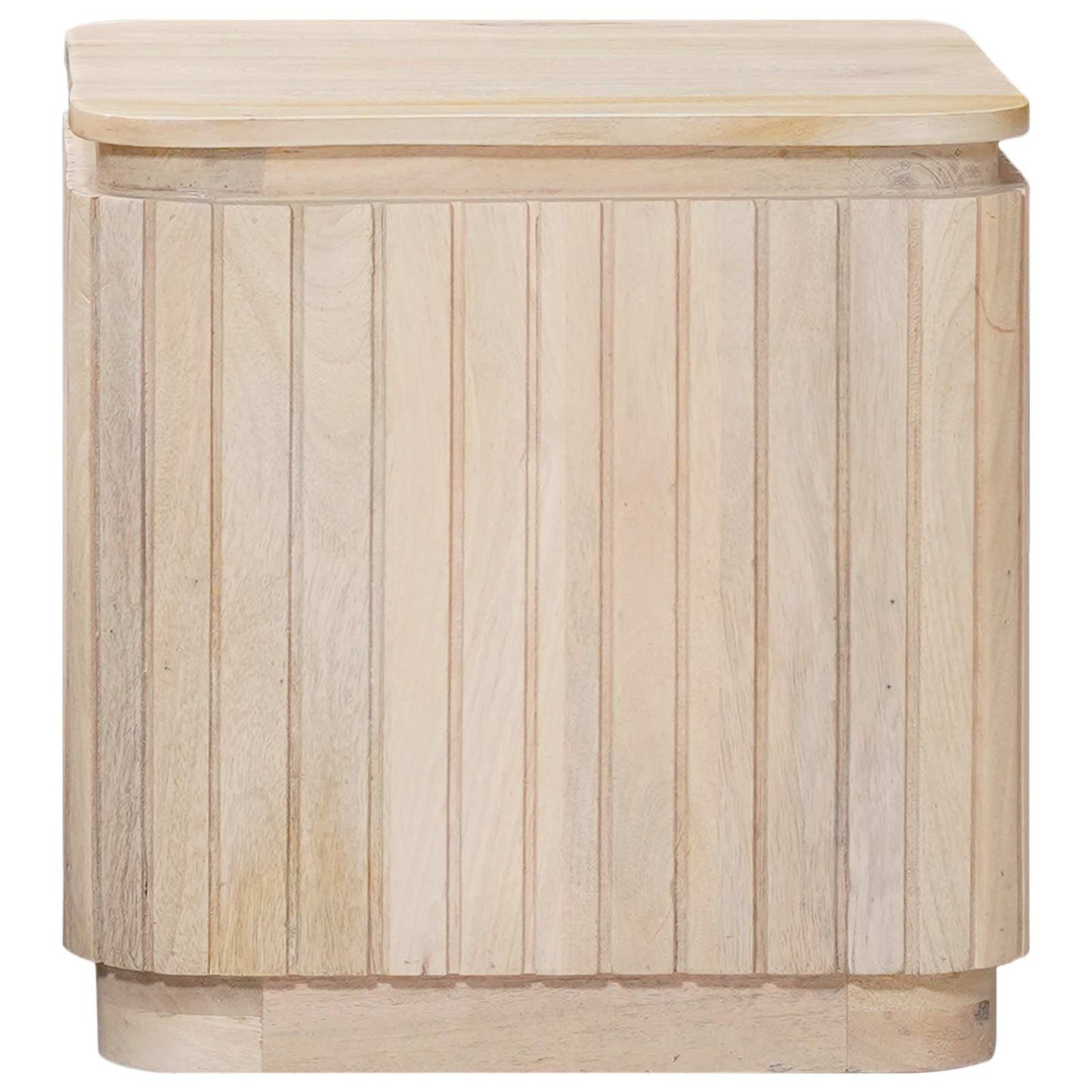 Håndlavet sidebord sæt 2 stk. Hvid 45 x 45 x 45 cm