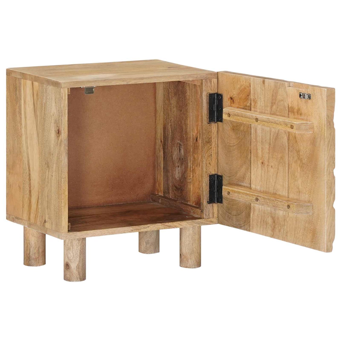 Håndlavet natbord Teakbrun 40 x 30 x 45 cm Massivt mangotræ