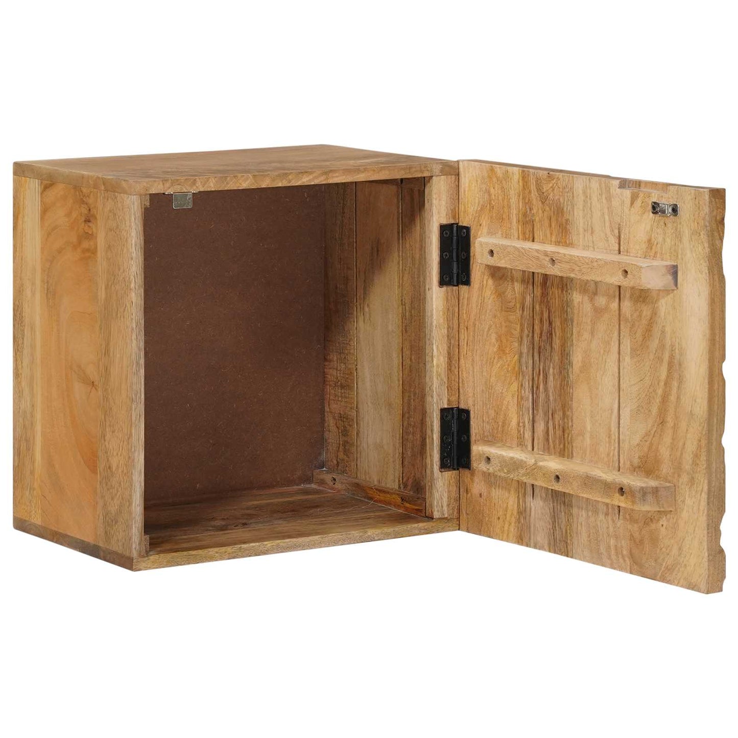 Håndlavet natbord Teakbrun 40x30x40 cm Massivt mangotræ