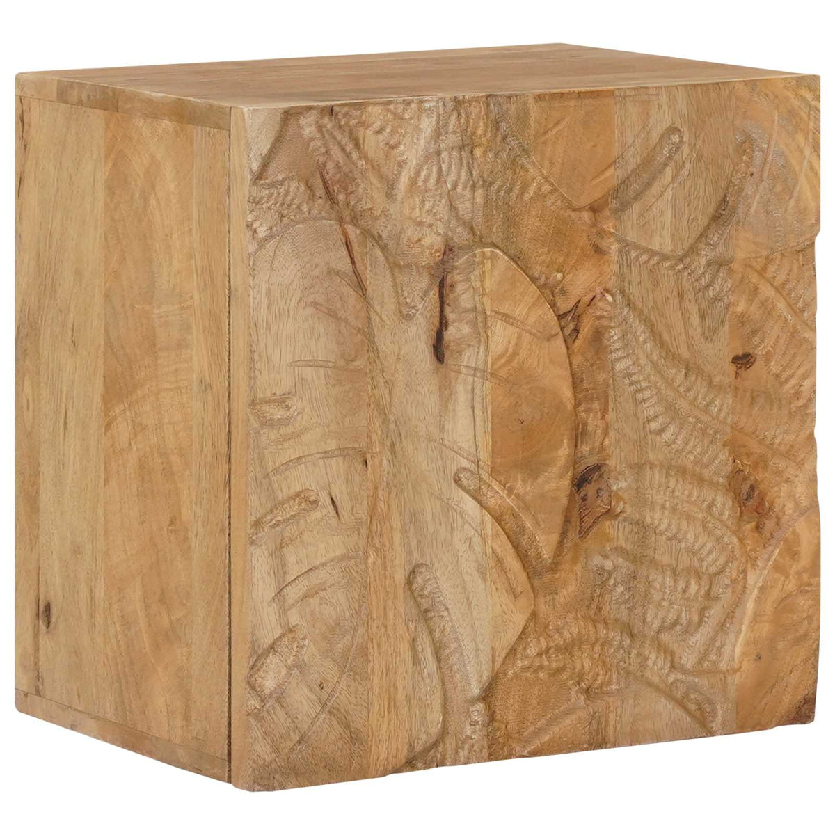 Håndlavet natbord Teakbrun 40x30x40 cm Massivt mangotræ