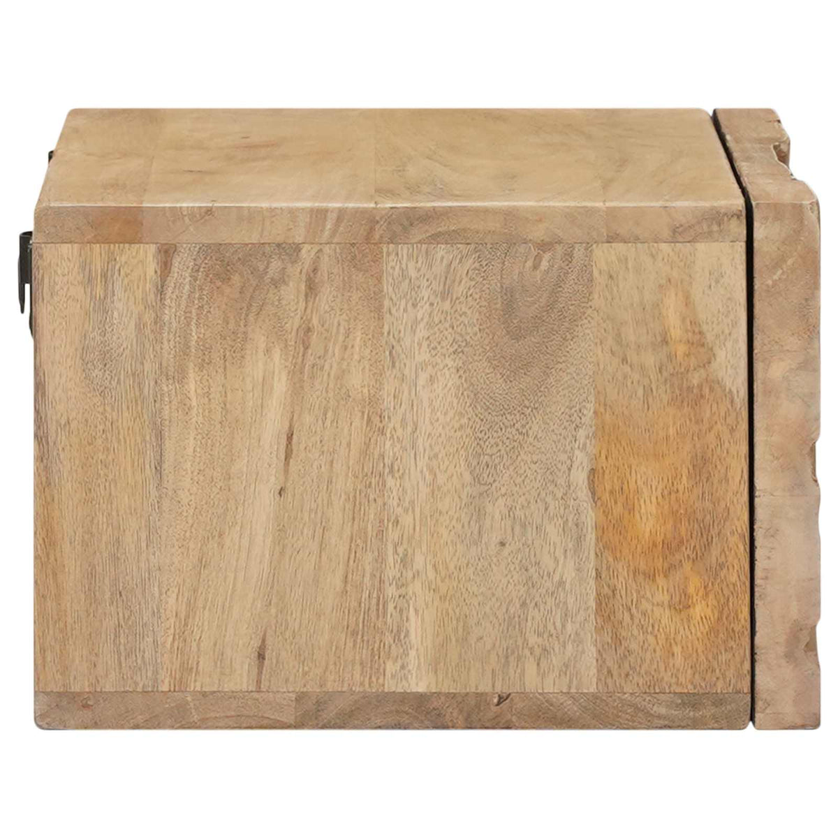 Håndlavet natbord Teakbrun 40 x 30 x 20 cm Massivt mangotræ