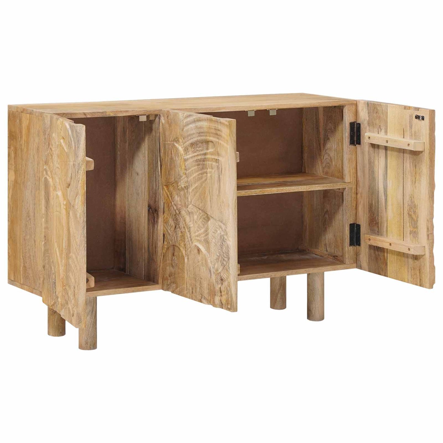 Sideboard 100 x 30 x 65 cm Massivt Mango Træ og Ingeniørtræ