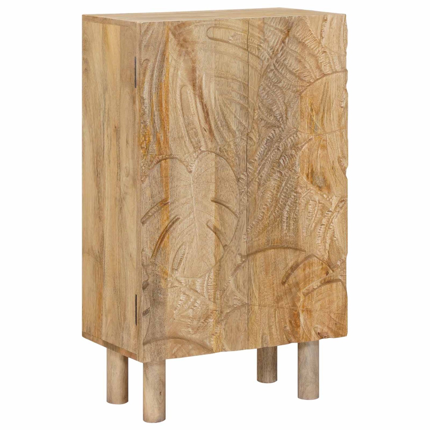 Highboard 53 x 30 x 90 cm Massivt Mango Træ og Ingeniørtræ